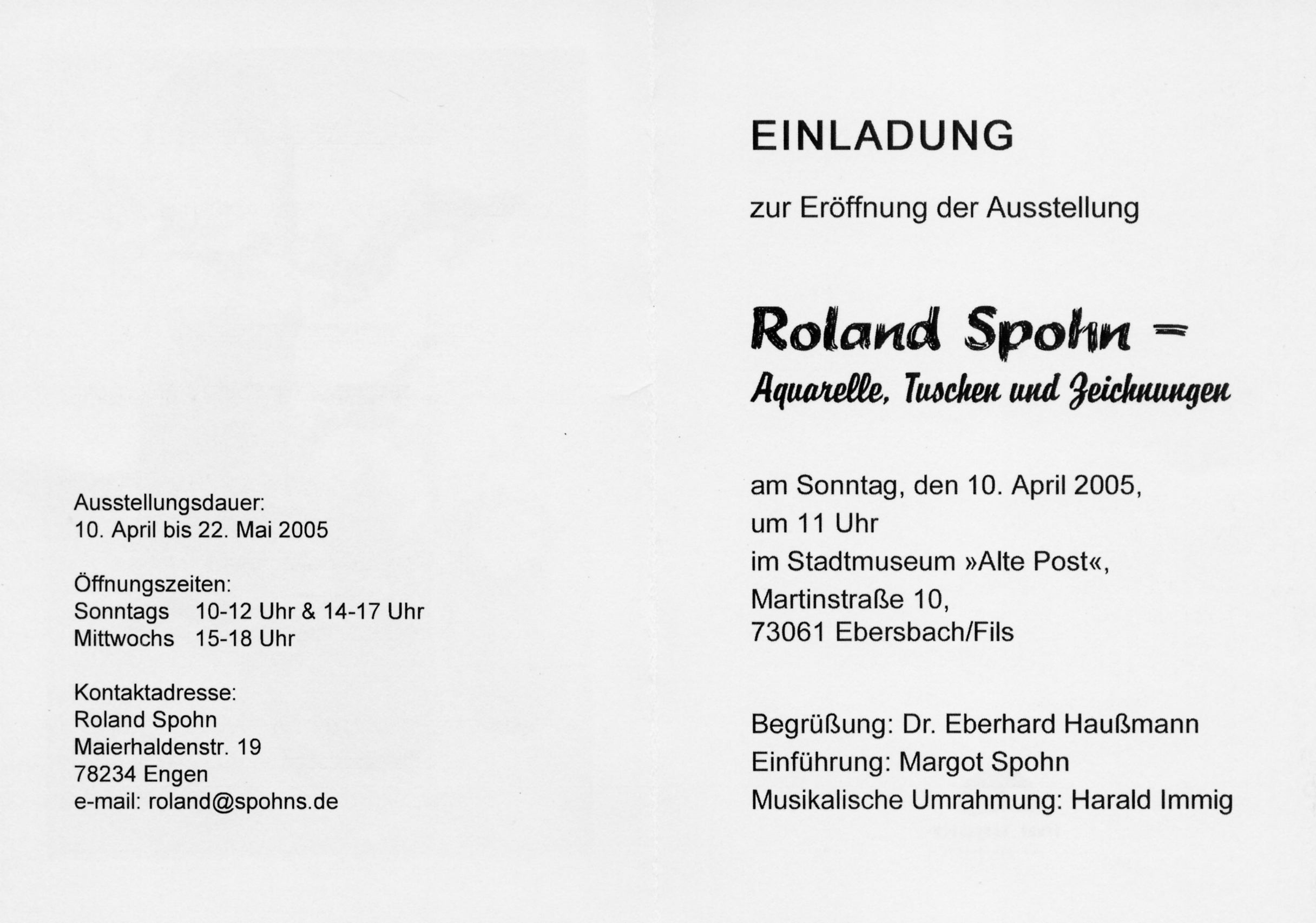 Ausstellung Ebersbach 2005