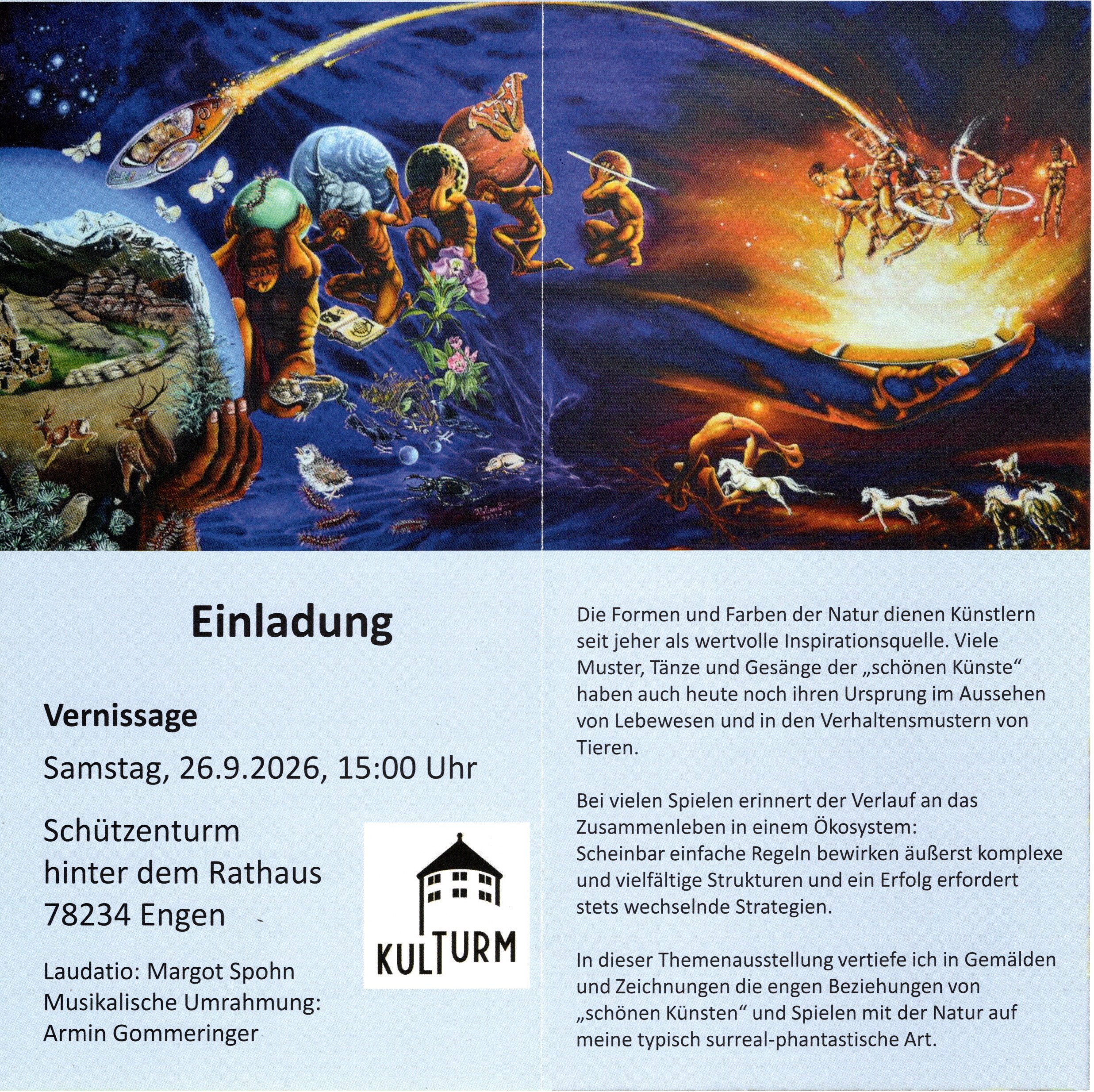 Die Biologie von K�nsten und Spielen 2026