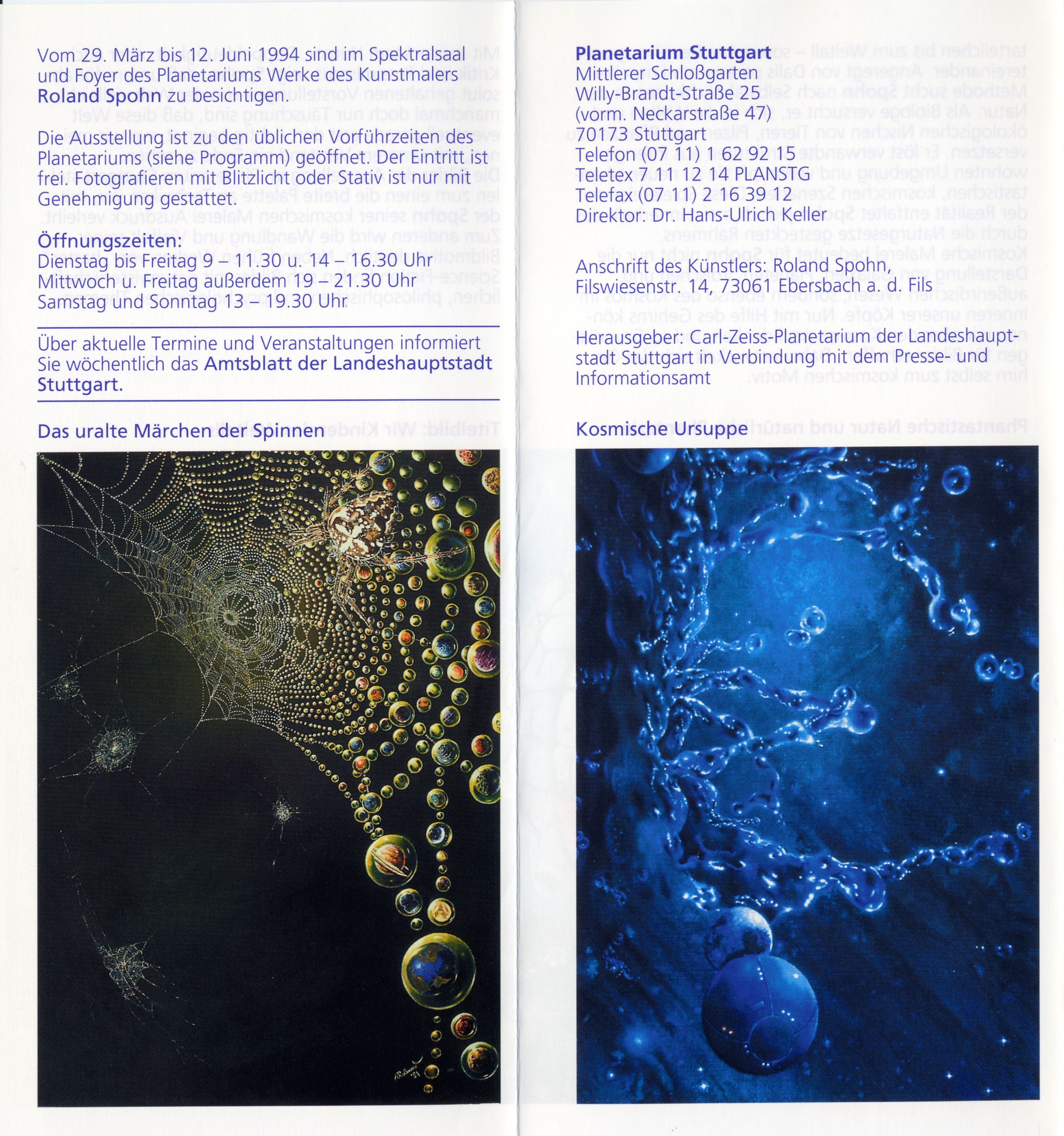 Ausstellung Stuttgart Planetarium 1994