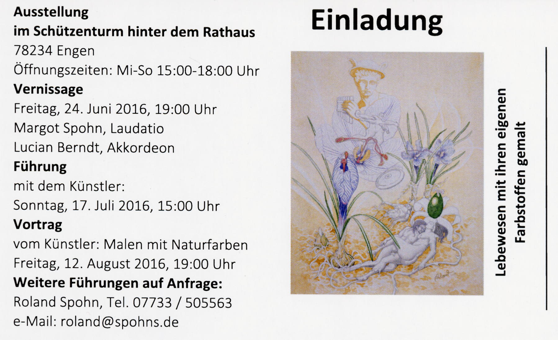 Ausstellung Galerie im Sch�tzenturm 2016