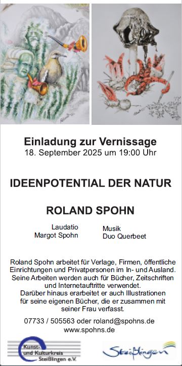 Flyer Ausstellung Ideenpotential der Natur
