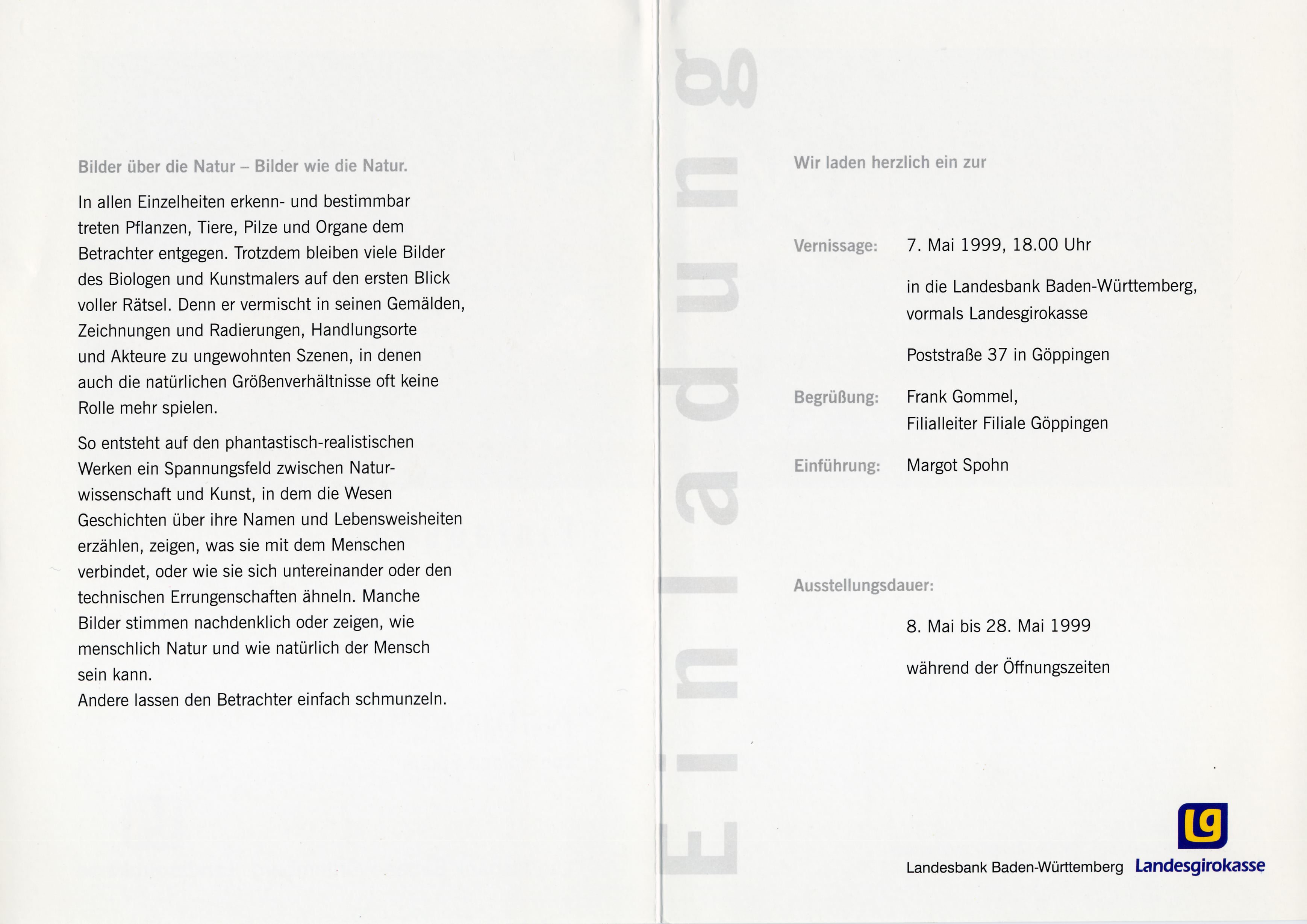 Ausstellung G�ppingen 1999