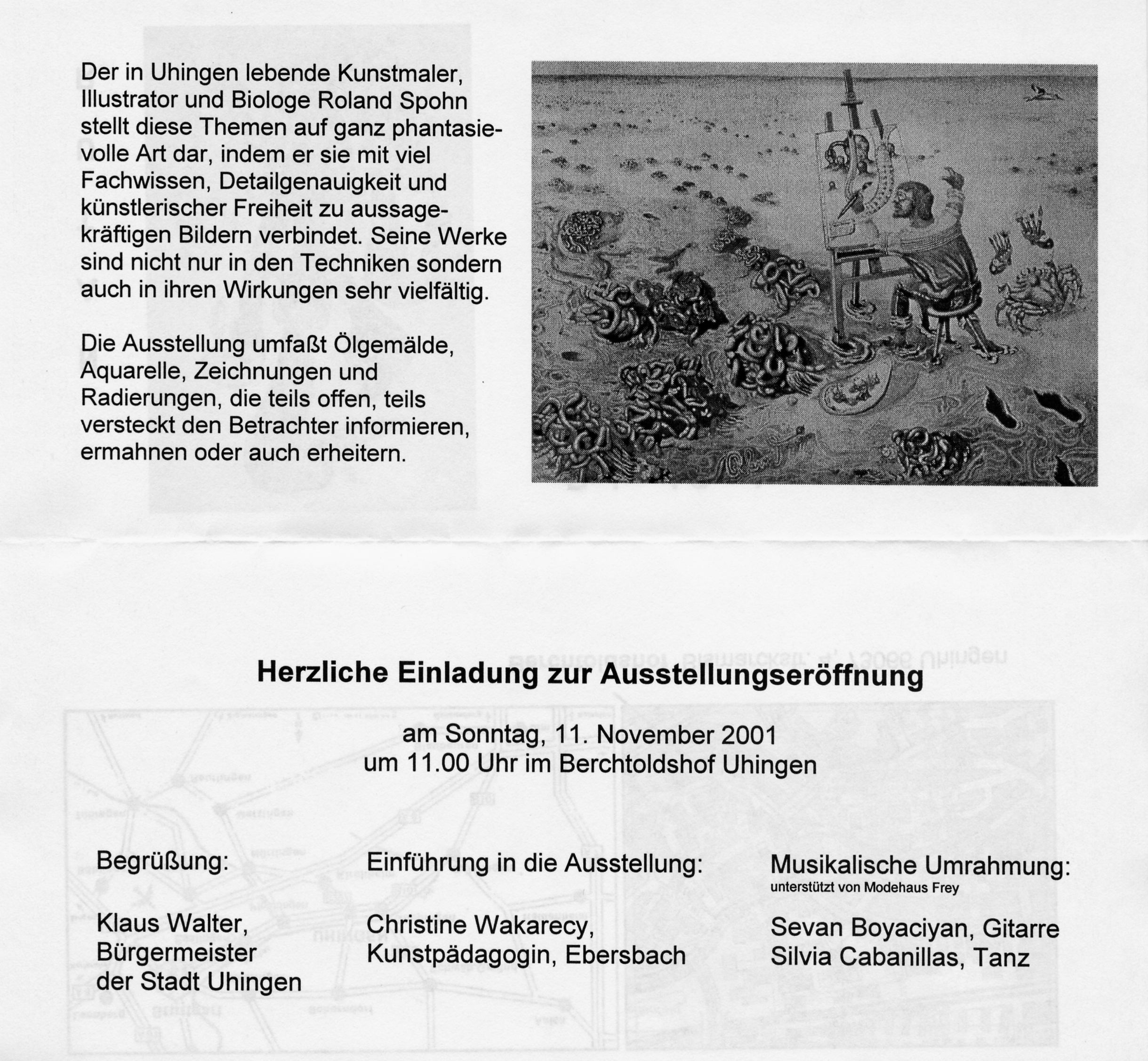 Ausstellung Uhingen 2001-2002